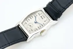 Rolex Prima Tonneau ‘1928’ Rare Gents Collectors Vintage Sterling Silver Watch,