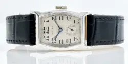 Rolex Prima Tonneau ‘1928’ Rare Gents Collectors Vintage Sterling Silver Watch,