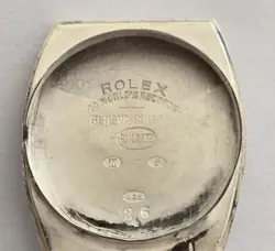 Rolex Prima Tonneau ‘1928’ Rare Gents Collectors Vintage Sterling Silver Watch,