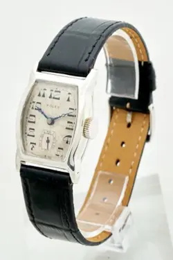 Rolex Prima Tonneau ‘1928’ Rare Gents Collectors Vintage Sterling Silver Watch,