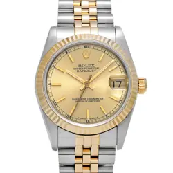 ROLEX DATEJUST 68273 CHAMPAGNE WATCH 675137