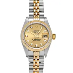 ROLEX DATEJUST 79173G CHAMPAGNE/DIAMOND WATCH 675217