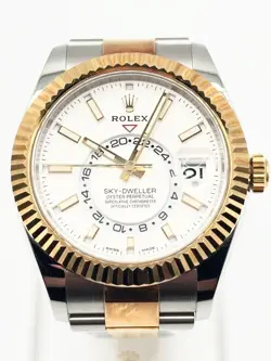 ROLEX SKY-DWELLER 326933 STEEL & 18K YELLOW GOLD OYSTER WATCH FULL SET 🇯🇵