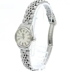 ROLEX OYSTER PERPETUAL DATE 6524 STAINLESS STEEL AUTOMATIC LADIES WATCH 25MM