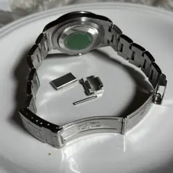 ROLEX MENS EXPLORER II 40MM serial P 16570 BLACK STAINLESS STEEL GMT DATE WATCH