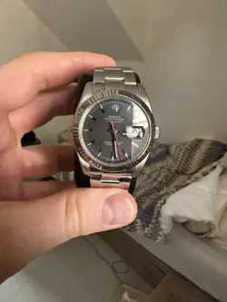 ROLEX DATEJUST TURN-O-GRAPH 36MM GRAPHITE GREY