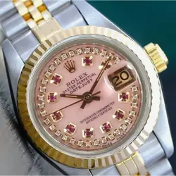 Rolex Datejust Ladies Two-Tone Gold & Stainless Steel Pink Mother of Pearl Dial