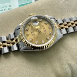 1992 Rolex Datejust Mother champagne diamond Dial 69173 - Jubilee Box + Papers