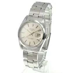 ROLEX OYSTER PERPETUAL DATE 1500 STAINLESS STEEL 34MM ANALOG WRISTWATCH