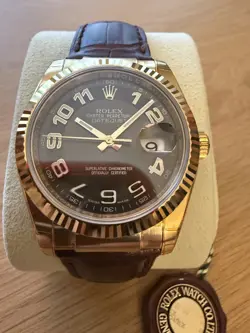 ROLEX  SOLID 18K YELLOW GOLD 36MM DATEJUST 116138 ARABIC NUMERALS DIAL, NEW