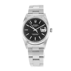 Rolex Date 34, 15200, Steel, Black Dial, Oyster Bracelet, Watch Only