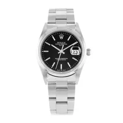 Rolex Date 34, 15200, Steel, Black Dial, Oyster Bracelet, Watch Only