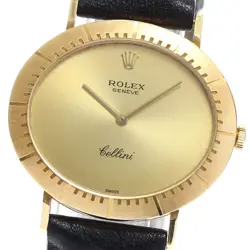 ROLEX CELLINI 4083 K18YG CAL.1600 GOLD DIAL HAND WINDING MEN'S WATCH_890565