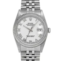 ROLEX DATEJUST 16234 WHITE WATCH 675142