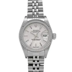 ROLEX DATEJUST 79174 SILVER TAPESTRY WATCH 675650