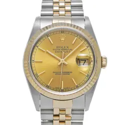 ROLEX DATEJUST 16233 CHAMPAGNE WATCH 670006