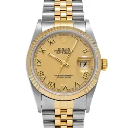 ROLEX DATEJUST 16233 CHAMPAGNE WATCH 670727