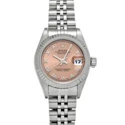 ROLEX DATEJUST 69174 PINK CASE SIZE 26×26MM LADIES USED WATCH #615023