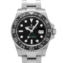 ROLEX GMT-MASTER II 116710LN BLACK CASE SIZE 40×40MM MEN'S USED WATCH #611723