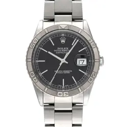 ROLEX DATEJUST THUNDERBIRD 16264 BLACK MEN'S USED WATCH #623023