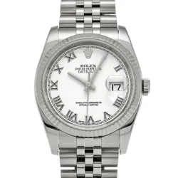 ROLEX DATEJUST 116234 WHITE CASE SIZE 36×36MM MEN'S USED WATCH #634423