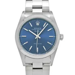ROLEX AIR KING 14000 BLUE CASE SIZE 34×34MM MEN'S USED WATCH #655723