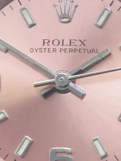 ROLEX Oyster Perpetual 76080 Pink Case Size 24mm Ladies Used Watch #611123