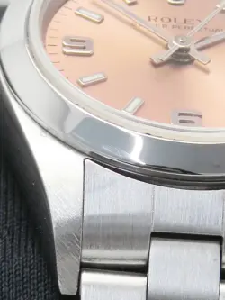 ROLEX Oyster Perpetual 76080 Pink Case Size 24mm Ladies Used Watch #611123