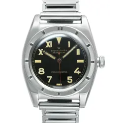 ROLEX BUBBLE BACK 3372 BLACK CASE SIZE 32MM X 32MM MEN'S USED WATCH #61323