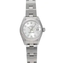 ROLEX DATEJUST 79174G SILVER CASE SIZE 26×26MM LADIES USED WATCH #611923