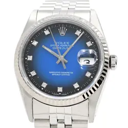 ROLEX DATEJUST X (AROUND 1991) 16234G BLUE MEN'S USED WATCH #662423