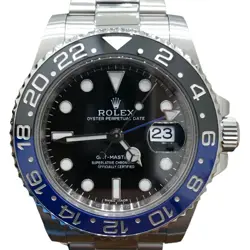 ROLEX GMT-MASTER 2 116710BLNR BLACK CASE SIZE 40MM MEN'S USED WATCH #611823