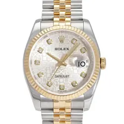 ROLEX 116233G SILVER MEN'S USED WATCH #61723