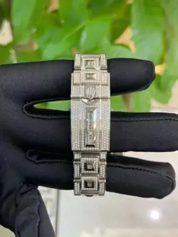 Real Rolex GMT-Master ll 116710  BUST DOWN NATURAL DIAMOND  w/ Card Authentic