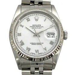 ROLEX DATEJUST 16234 WHITE CASE SIZE 36MM MEN'S USED WATCH #6411123