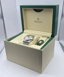 ROLEX OYSTER PERPETUAL 116000 SILVER OYSTER BRACELET WITH SILVER BEZEL