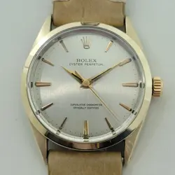 ROLEX OYSTER PERPETUAL 1024 34MM GOLD CAPPED MENS AUTOMATIC 1960S VINTAGE RA584B