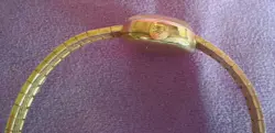 ROLEX/TUDOR ROYAL 9CT GOLD LADIES WRISTWATCH ON 9CT GOLD BRACELET