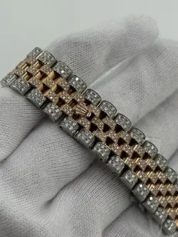 Rolex Datejust 36MM 116231 Two-Tone Rose Gold Jubilee Bracelet Custom Diamonds