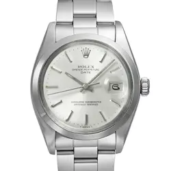 ROLEX OYSTER PERPETUAL 1500 SILVER MEN'S USED WATCH #654823