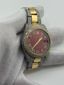 ROLEX DATEJUST 41MM 116333 TWO-TONE OYSTER BRACELET CUSTOM DIAMONDS