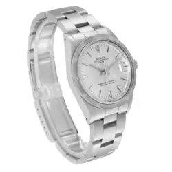 Rolex Date Engine Turned Bezel Vintage Steel Automatic Mens Watch 15010