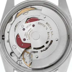Rolex Date Engine Turned Bezel Vintage Steel Automatic Mens Watch 15010