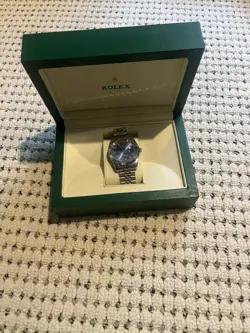 ROLEX MEN'S ANALOG QUARTZ WATCH STAINLESS STEEL, SILVER, 36MM