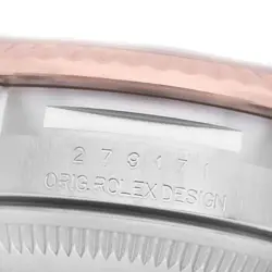 Rolex Datejust Steel Rose Gold Purple Diamond Ladies Watch 279171 Box Card