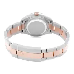 Rolex Datejust Steel Rose Gold Purple Diamond Ladies Watch 279171 Box Card