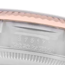 Rolex Datejust Steel Rose Gold Purple Diamond Ladies Watch 279171