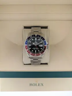 1969 ROLEX GMT-MASTER PEPSI 1675 BLACK DIAL SS OYSTER NO PAPERS 40MM