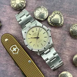 1996 ROLEX AIR-KING 14010 TROPICAL CREAM DIAL