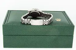 ROLEX LADIES DATEJUST STEEL AND 18K GOLD WITH GREEN DIAMOND DIAL AND BEZEL WATCH